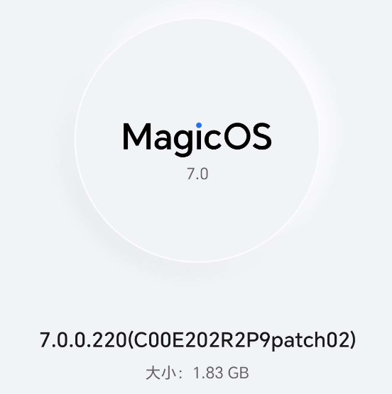 荣耀80GT手机获推MagicOS 7.0.0.220更新