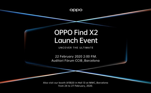 骁龙865+顶级屏幕+顶级定制相机，OPPO Find X2官宣2月22日