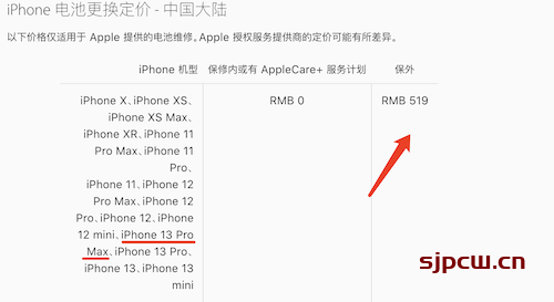 iPhone 13 Pro Max换电池多少钱-原装电池价格
